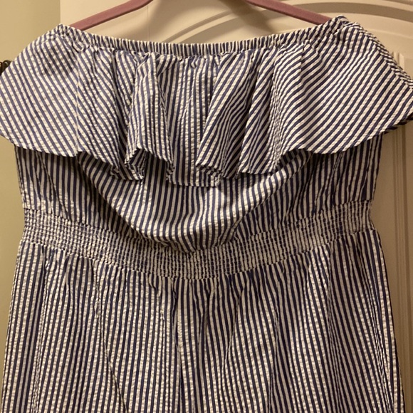 J. CREW NWT Romper Seersucker - Picture 2 of 4